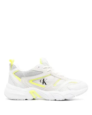 Calvin Klein Jeans パネルドレザーのスニーカー - White - サムネイル1