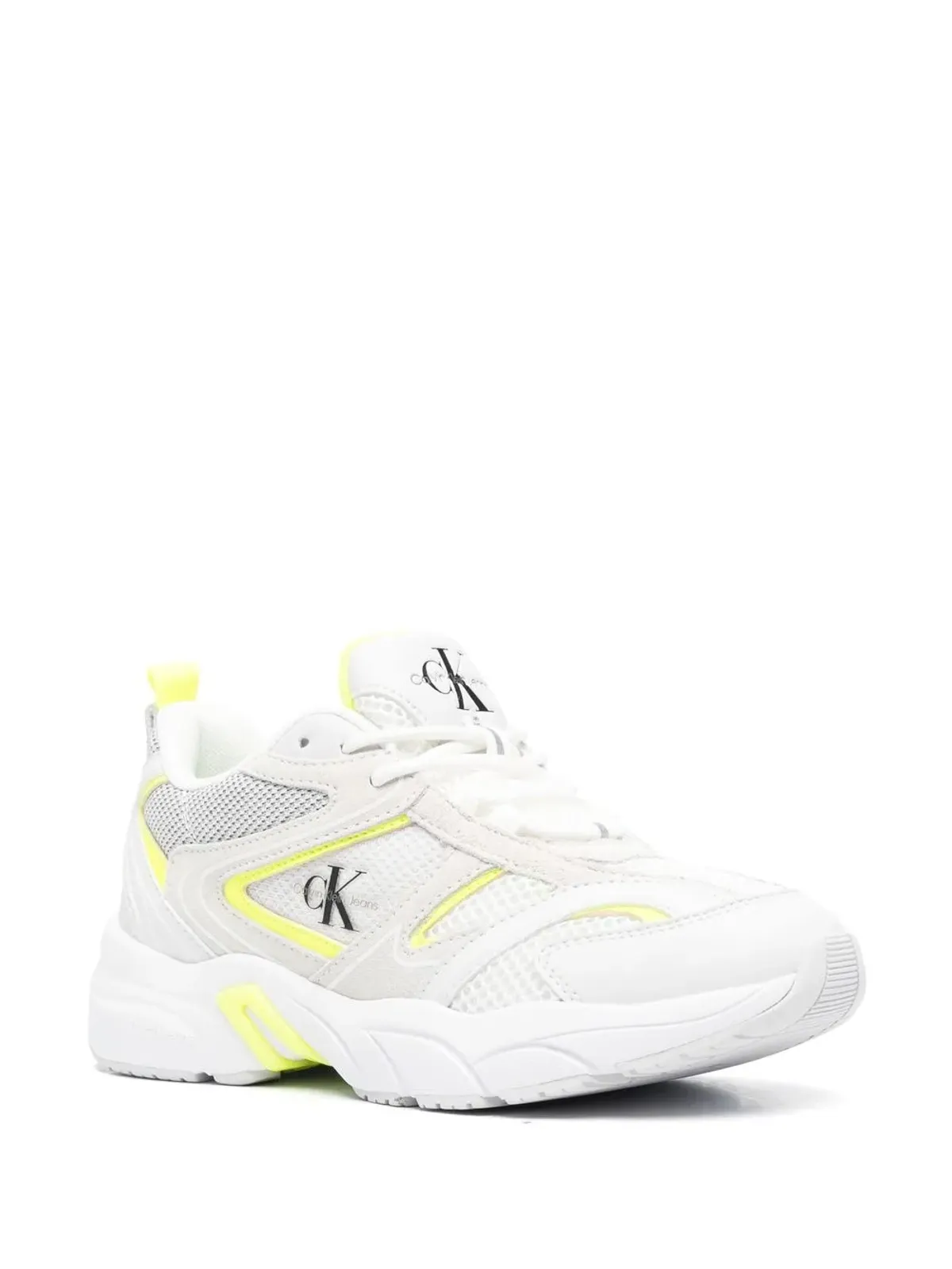Calvin Klein Jeans パネルドレザーのスニーカー - White - 画像2