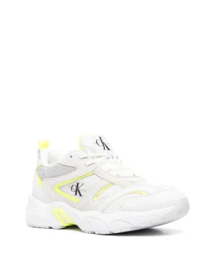 Calvin Klein Jeans パネルドレザーのスニーカー - White - サムネイル2