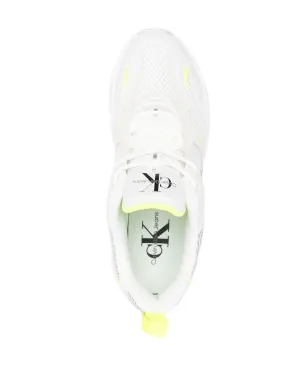 Calvin Klein Jeans パネルドレザーのスニーカー - White - サムネイル4