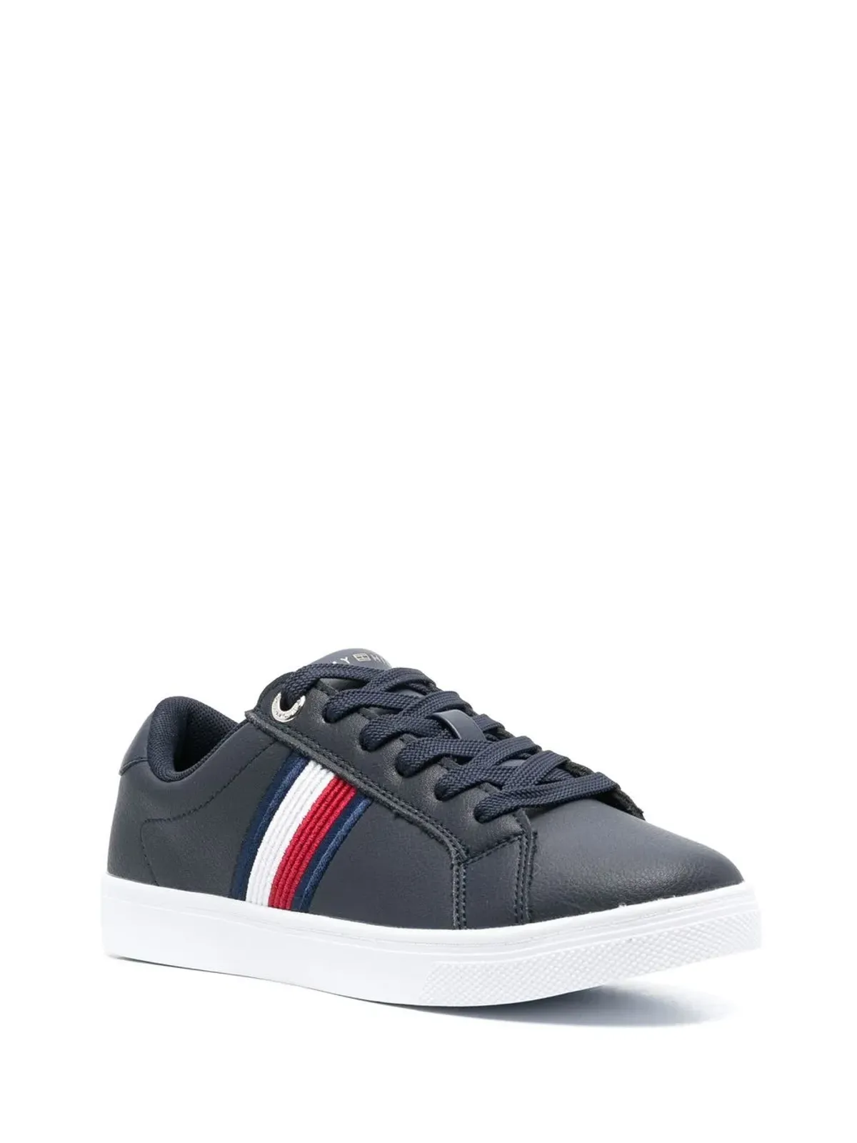 Tommy Hilfiger エッセンシャルストライプス レースアップスニーカー（ブルー） - 画像2