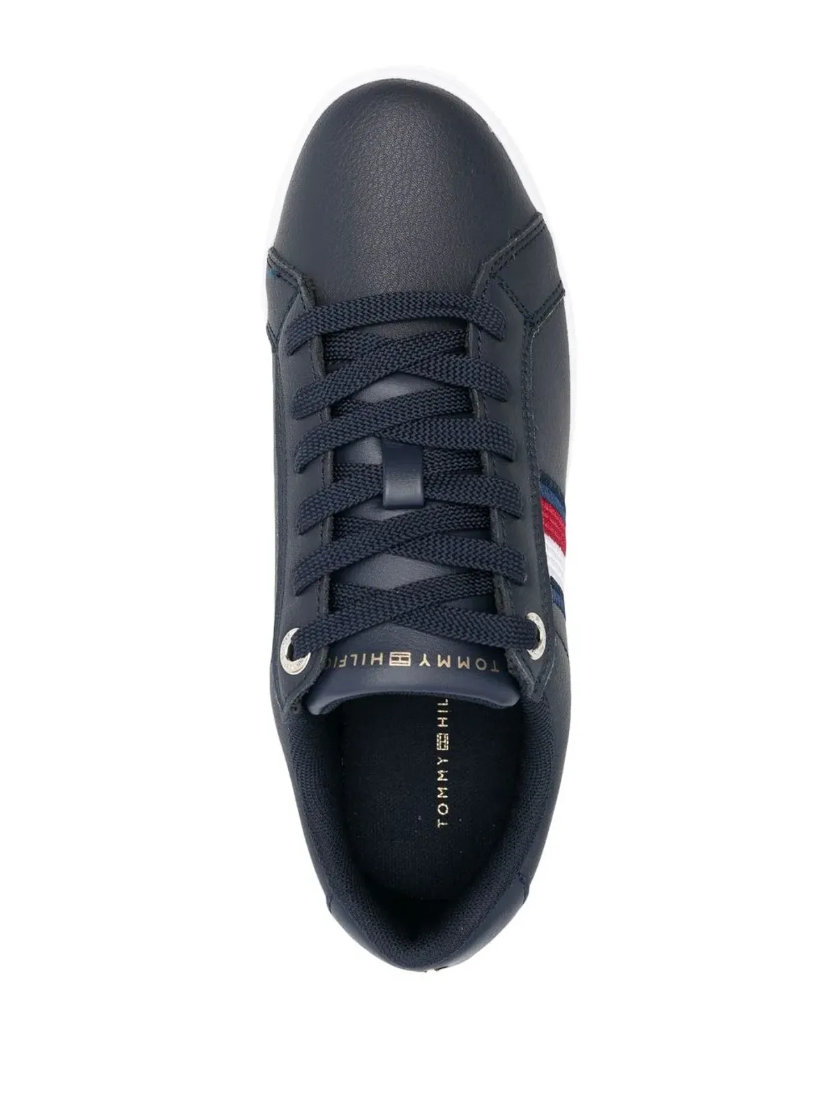 Tommy Hilfiger エッセンシャルストライプス レースアップスニーカー（ブルー） - 画像4