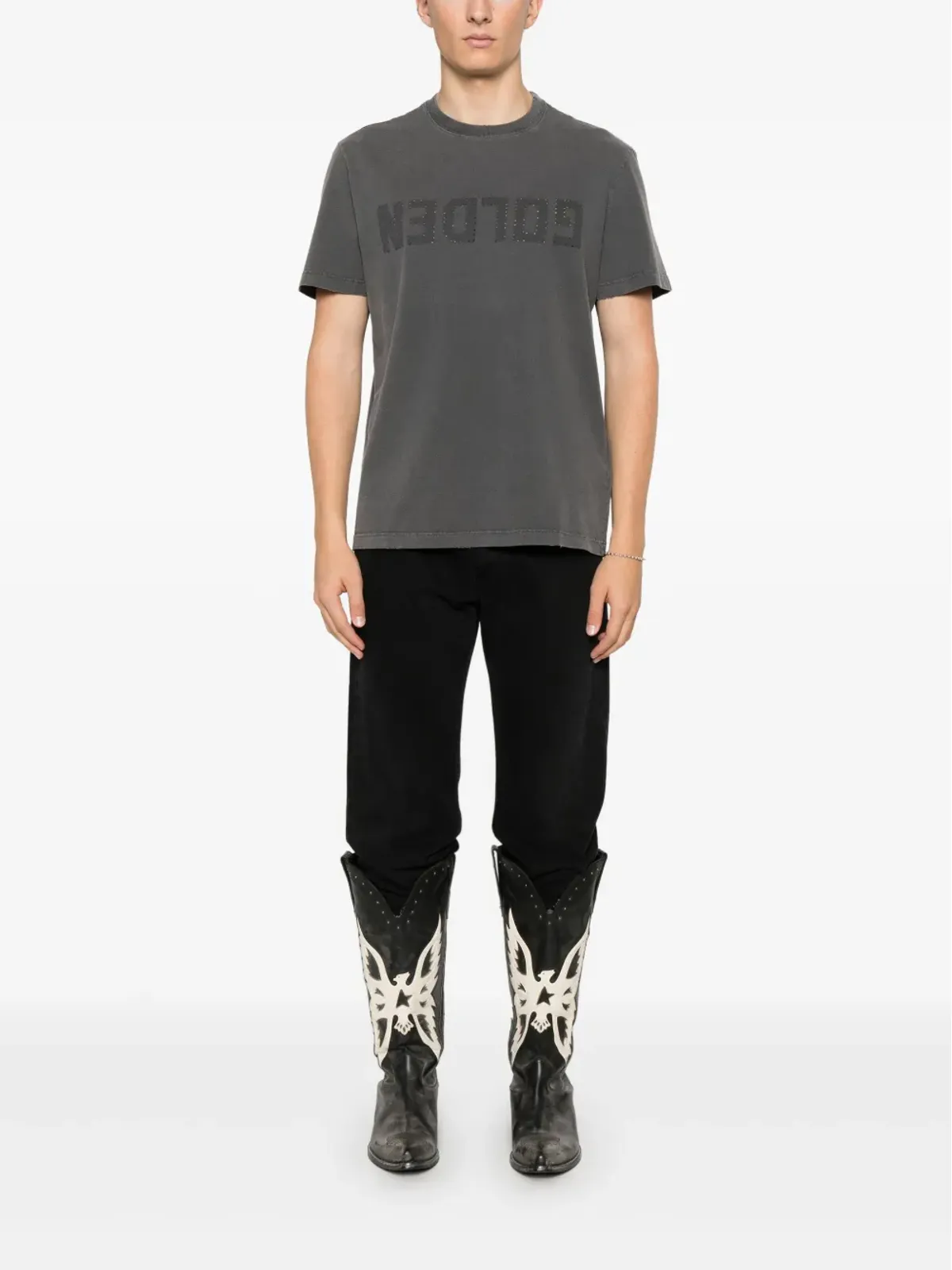 Golden Goose パンチングロゴディテールTシャツ - 画像2