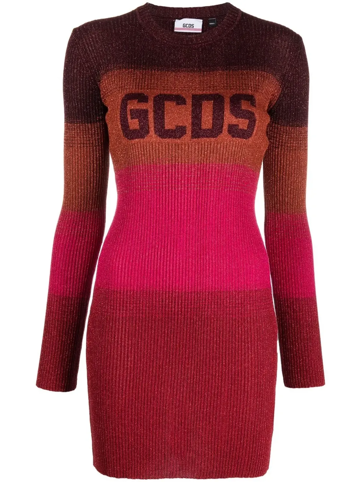 GCDS ワイドストライプ柄ミニドレス - 画像1