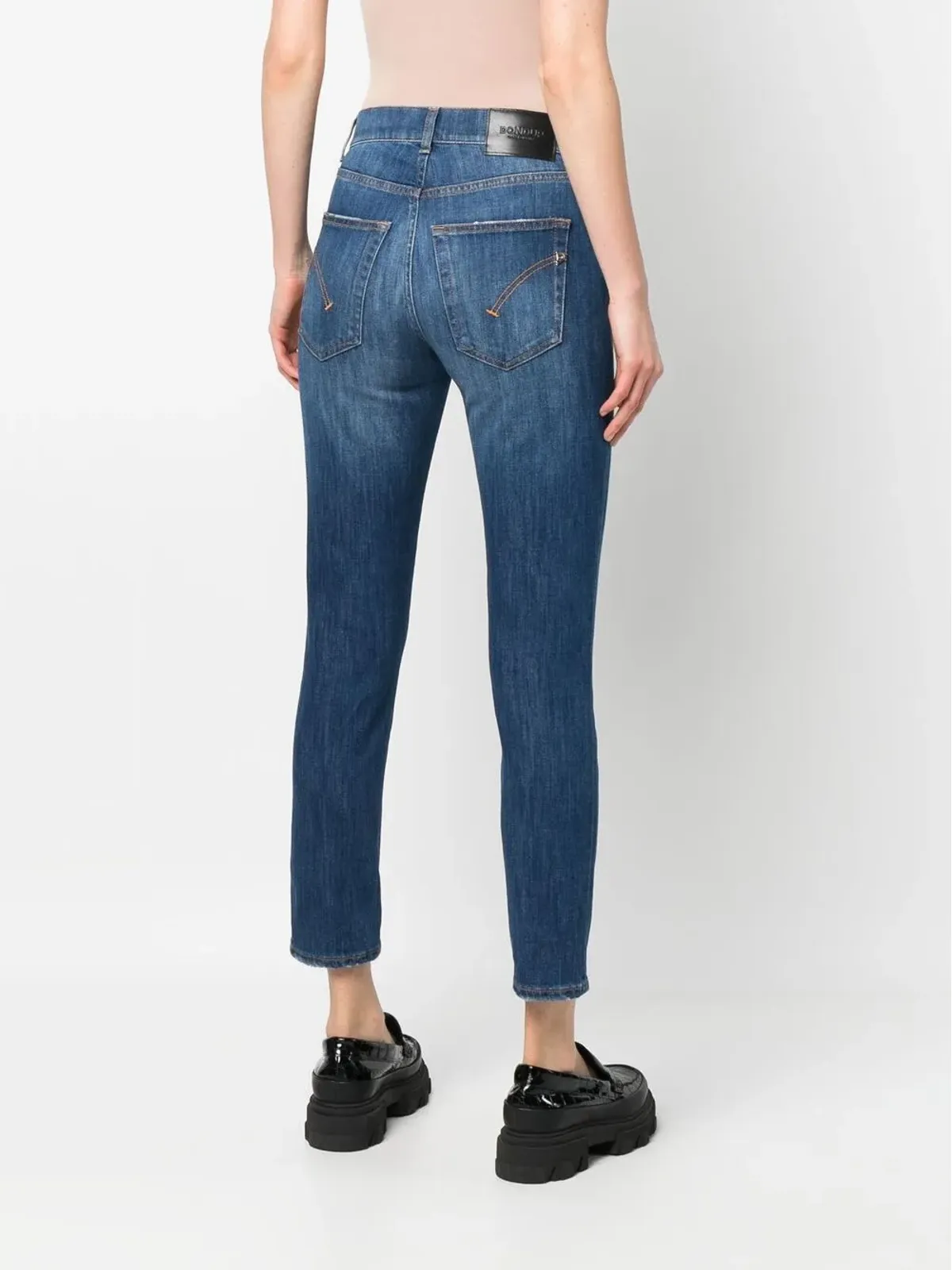 DONDUP スリムカット クロップドジーンズ - 画像4