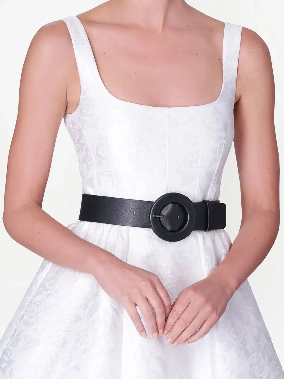 Carolina Herrera パターンジャカード ミディドレス - ホワイト - 画像4