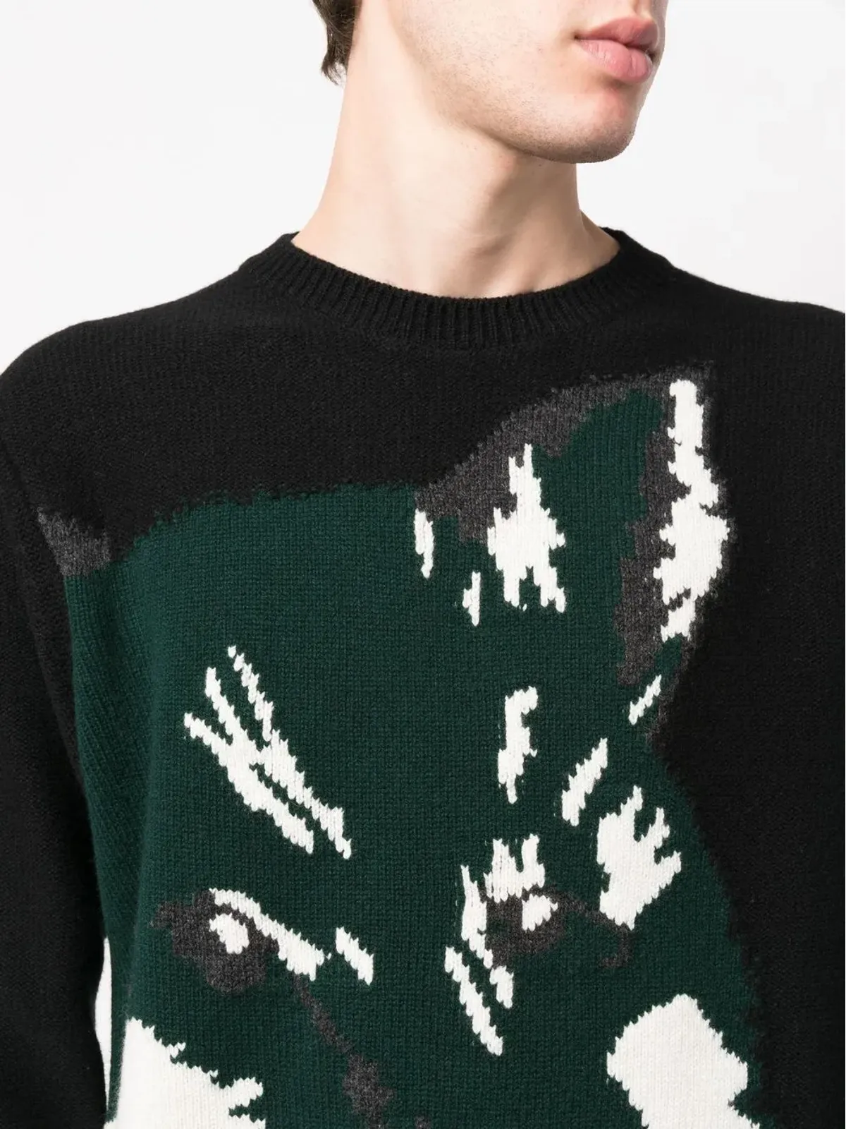 Maison Kitsuné フォックスヘッド ジャカード ジャンパー - 画像5