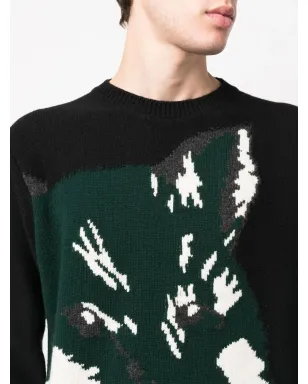 Maison Kitsuné フォックスヘッド ジャカード ジャンパー - サムネイル5