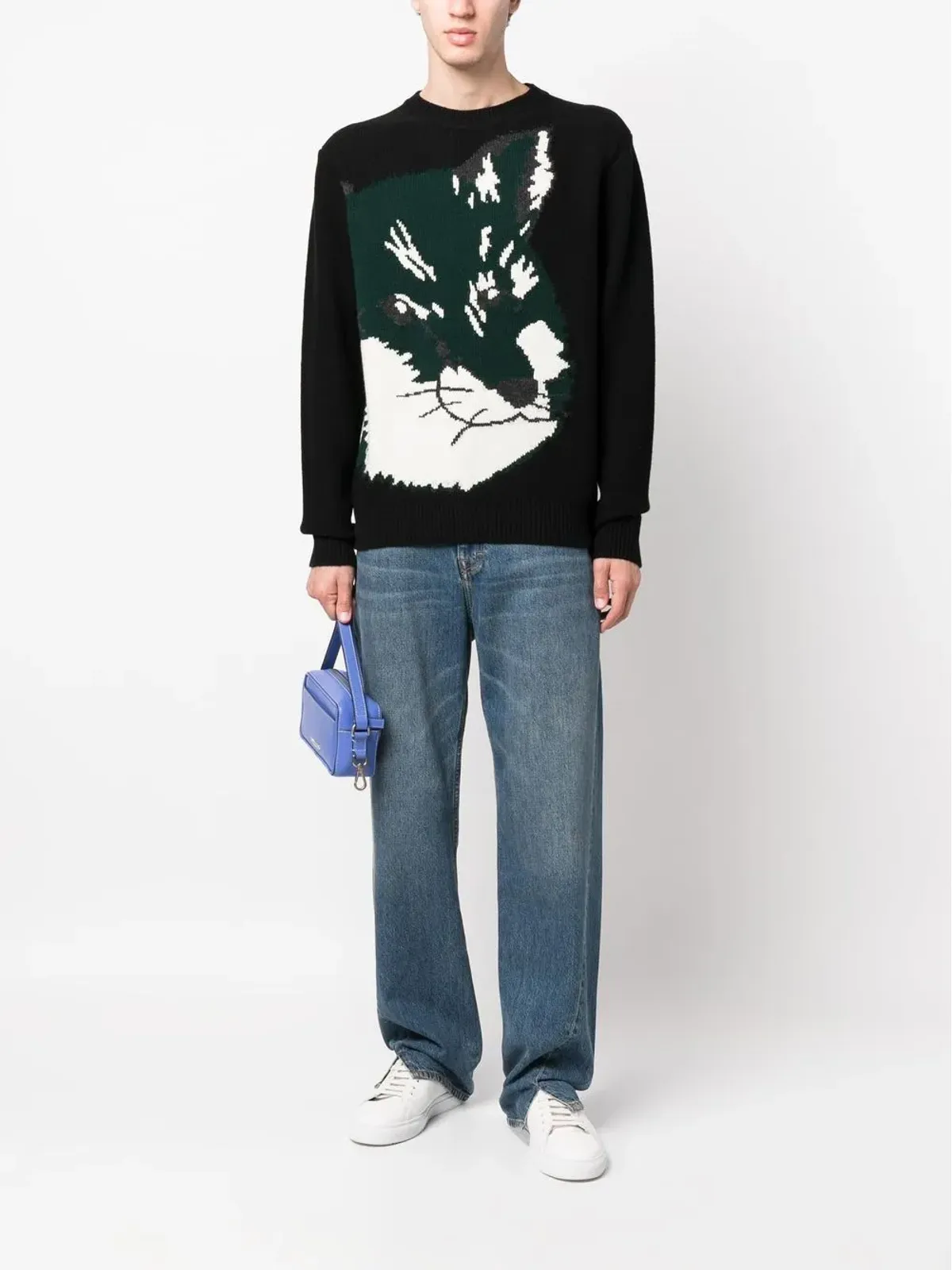 Maison Kitsuné フォックスヘッド ジャカード ジャンパー - 画像2