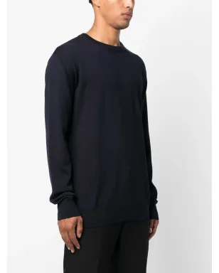 Jil Sander ブルー系 クルーネック ウールセーター - サムネイル3