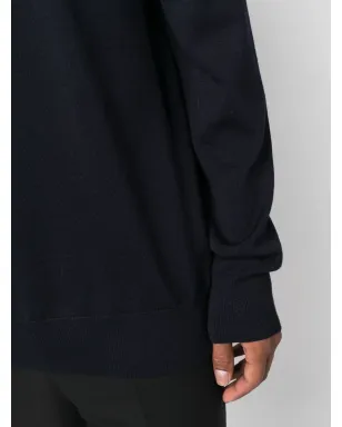 Jil Sander ブルー系 クルーネック ウールセーター - サムネイル4