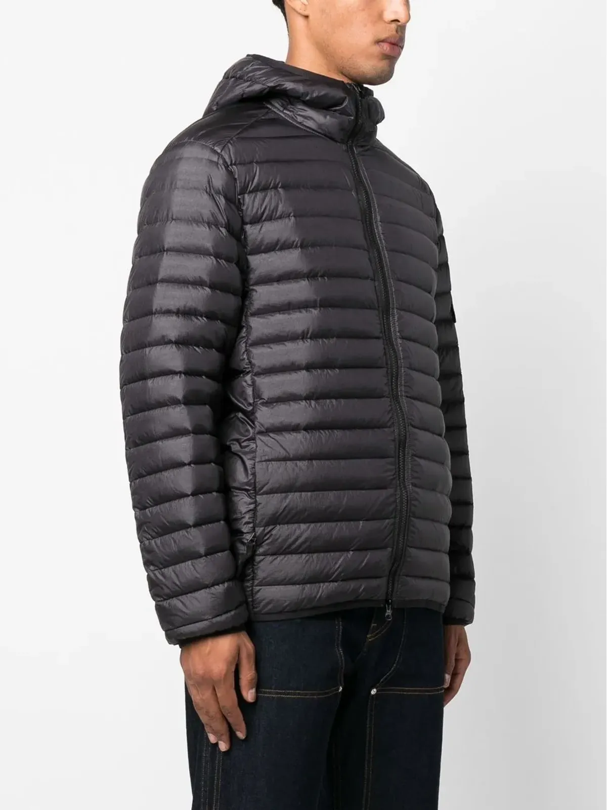Stone Island キルテッドパネルドダウンジャケット - 画像2