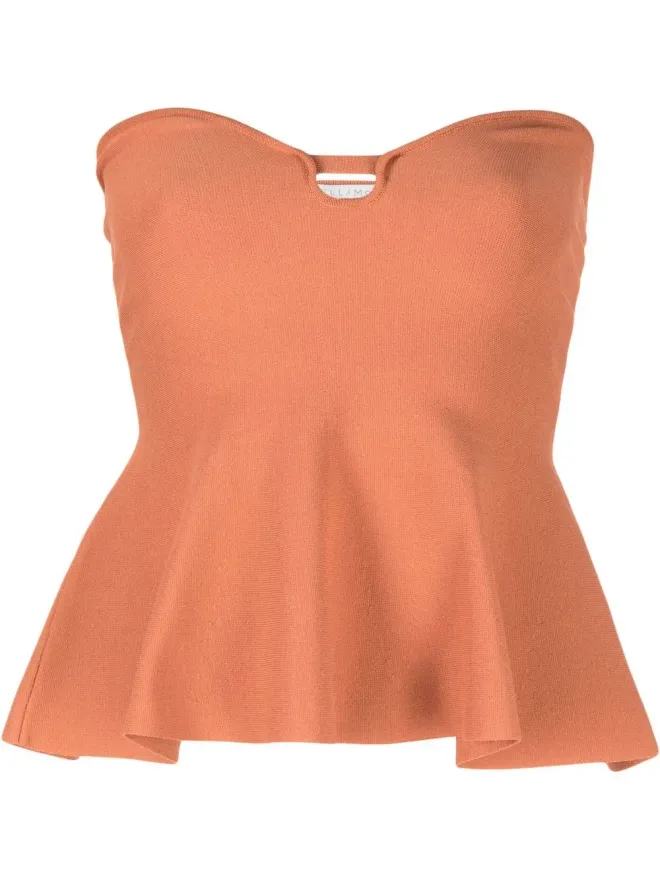 Stella McCartney Stella McCartney ノースリーブニットトップ - Brownの商品画像