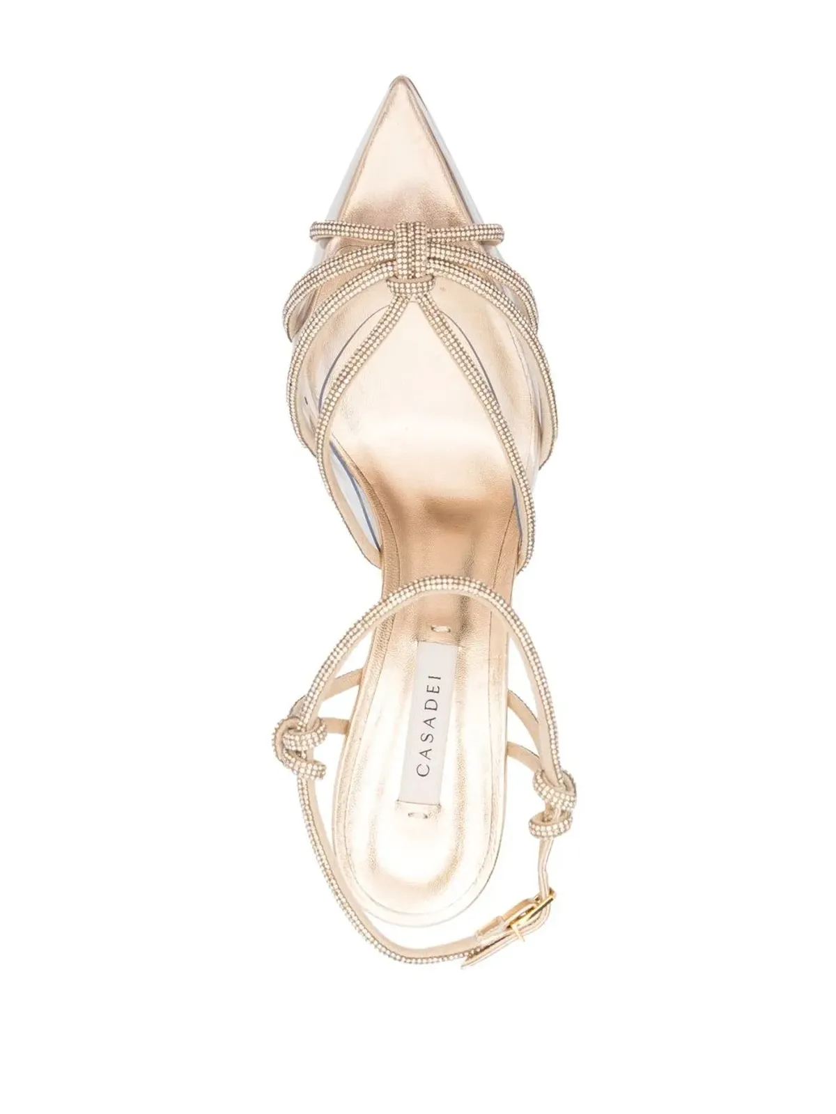 Casadei クリスタルストラップデザイン サンダル - 画像4