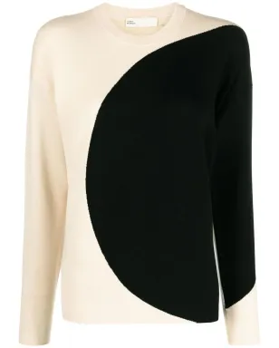 Tory Burch ツートーン クルーネック ニットセーター - サムネイル1
