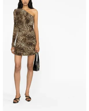 Alexandre Vauthier ワンショルダー レオパード柄ミニドレス - サムネイル2