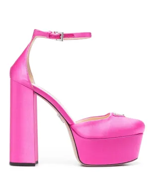 Prada ロゴプレート付きプラットフォームパンプス - サムネイル1