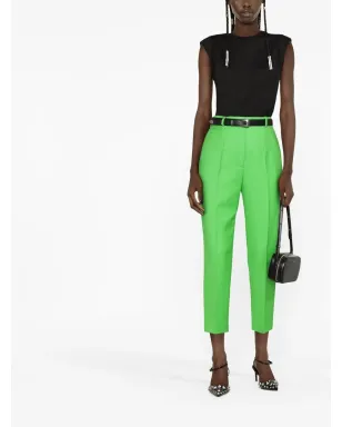 Alexander McQueen ハイウエスト クロップド トラウザー - サムネイル2