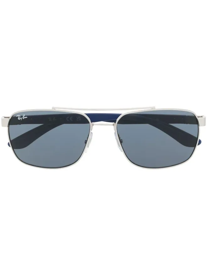 Ray-Ban Ray-Ban エングレーブド ロゴ スクエアフレーム サングラスの商品画像