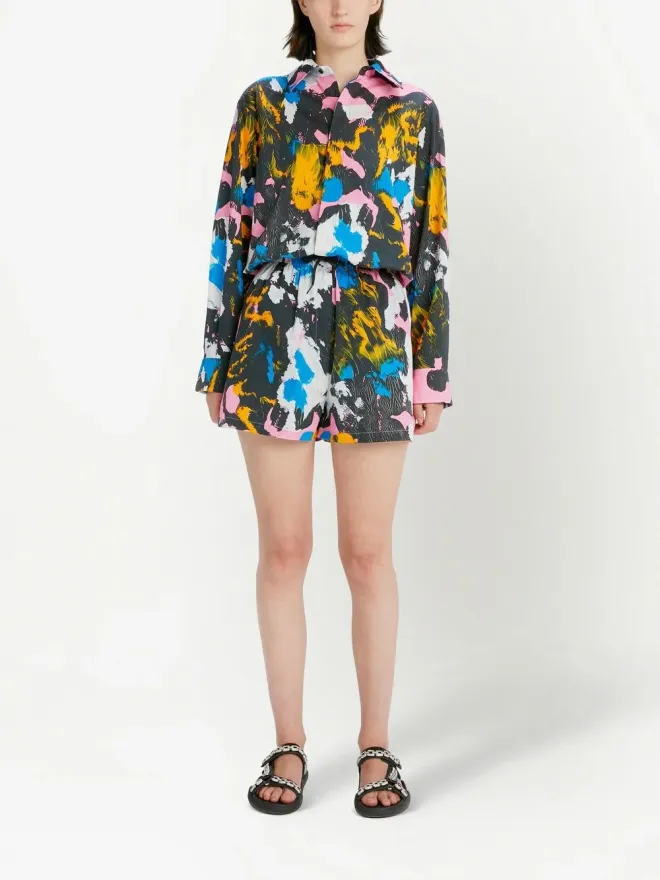 Christopher Kane Christopher Kane 迷彩プリント長袖シャツの商品画像