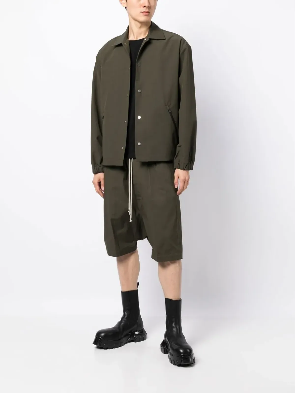 Rick Owens ドロップクロッチベルミューダショーツ - 画像2