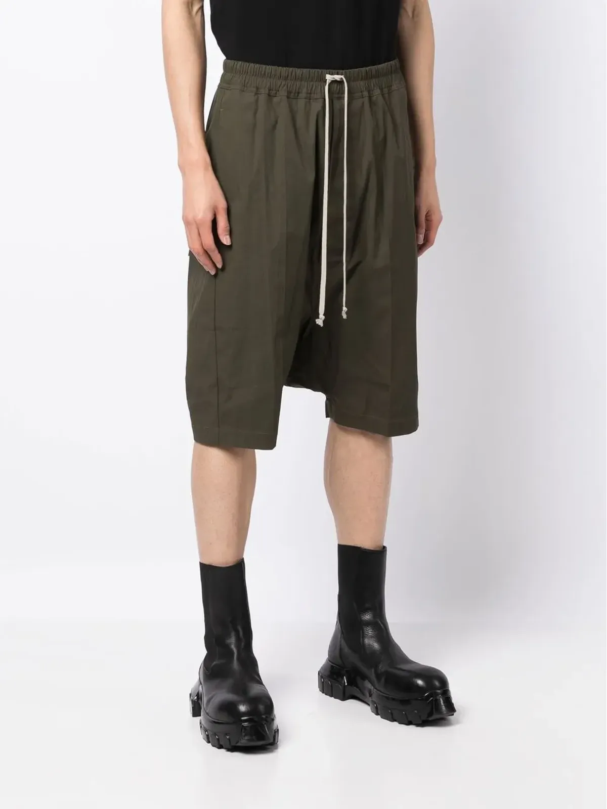 Rick Owens ドロップクロッチベルミューダショーツ - 画像3