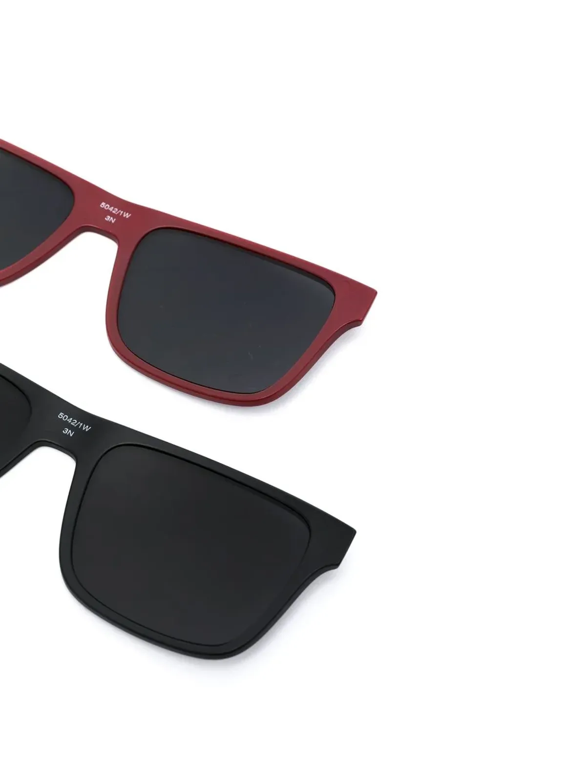 Emporio Armani changeable-lens rectangular sunglasses - 画像4