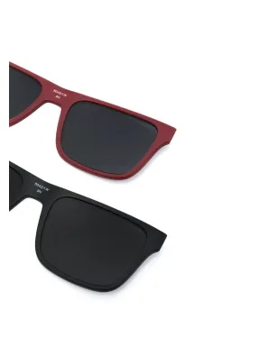 Emporio Armani changeable-lens rectangular sunglasses - サムネイル4