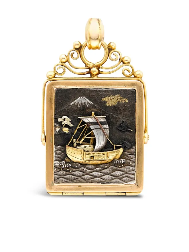 Pragnell Vintage Pragnell Vintage ヴィクトリアン日本シャクドー ロケットペンダントの商品画像