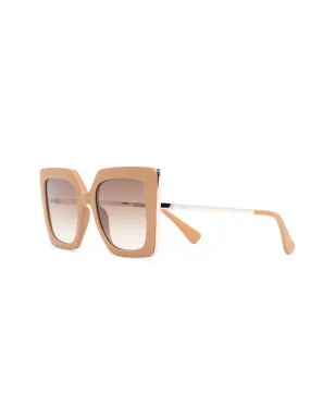 Max Mara Eyewear スクエアフレーム ティンテッドサングラス ブラウン - サムネイル2