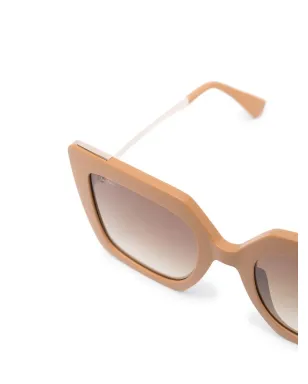 Max Mara Eyewear スクエアフレーム ティンテッドサングラス ブラウン - サムネイル3