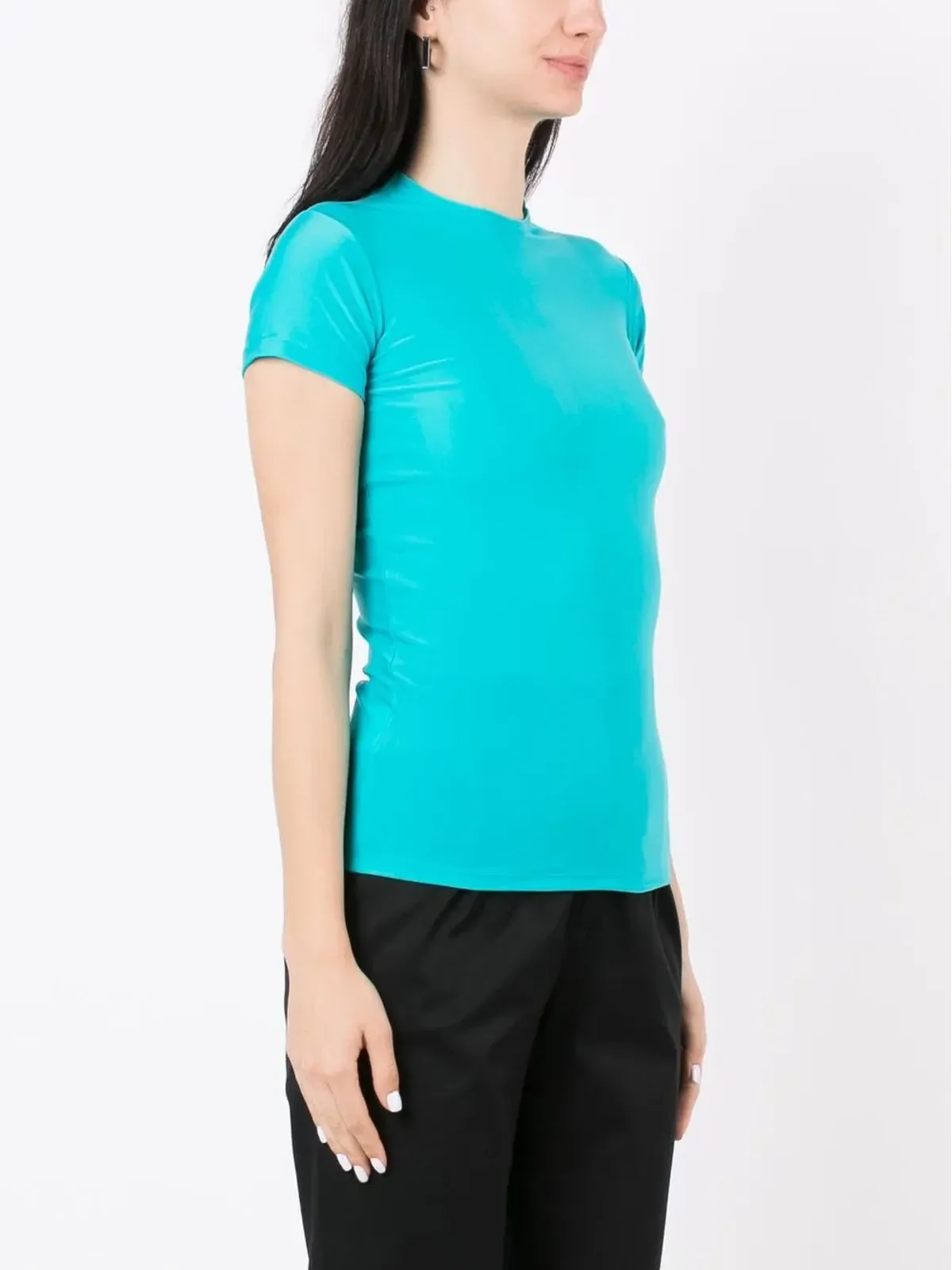 Gloria Coelho ラウンドネック半袖Tシャツ - 画像3