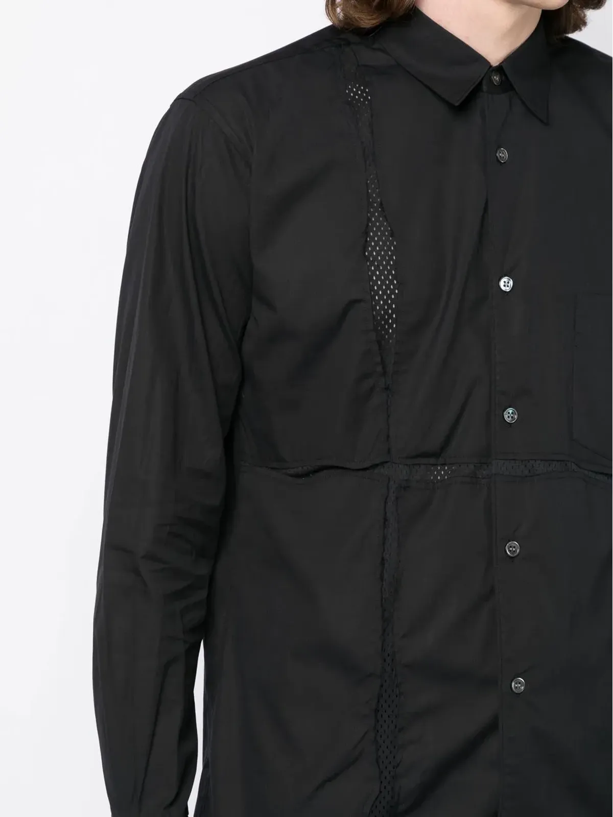 Comme Des Garçons Shirt パネルデザイン コットンシャツ - 画像5