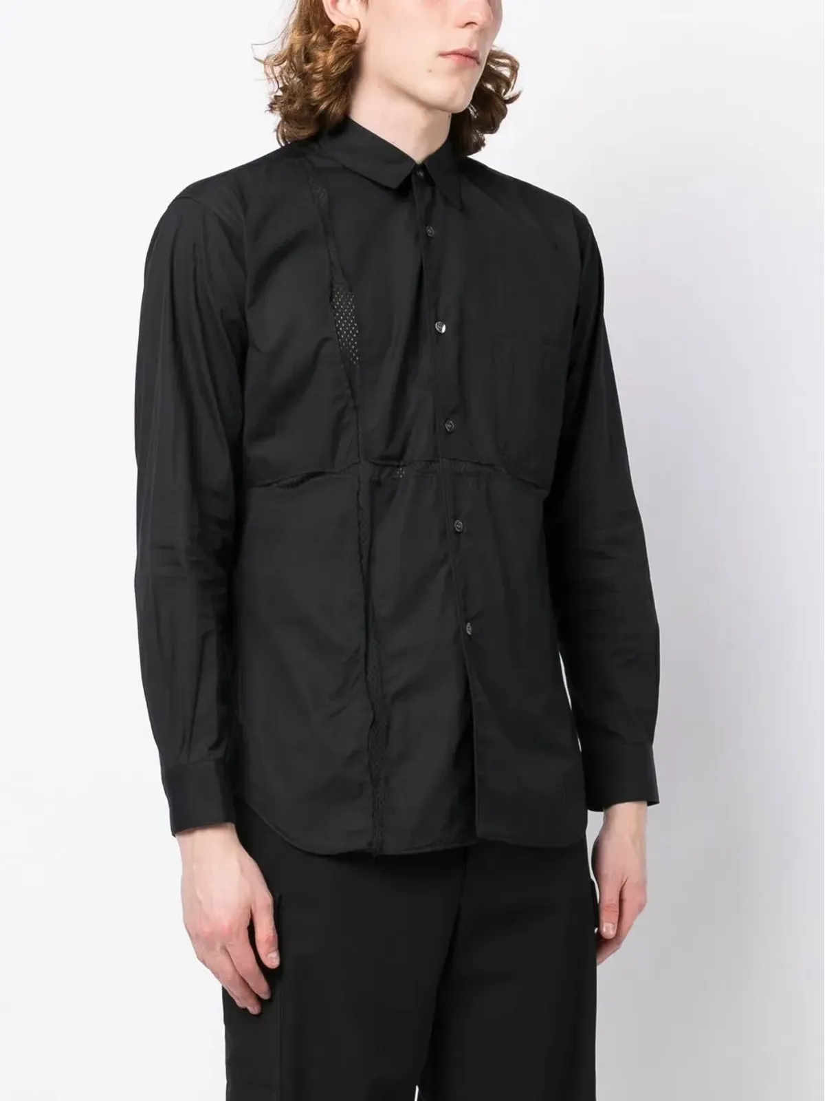 Comme Des Garçons Shirt パネルデザイン コットンシャツ - 画像3