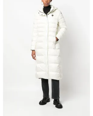 Blauer パッド入りデザインのフード付きコート - サムネイル2