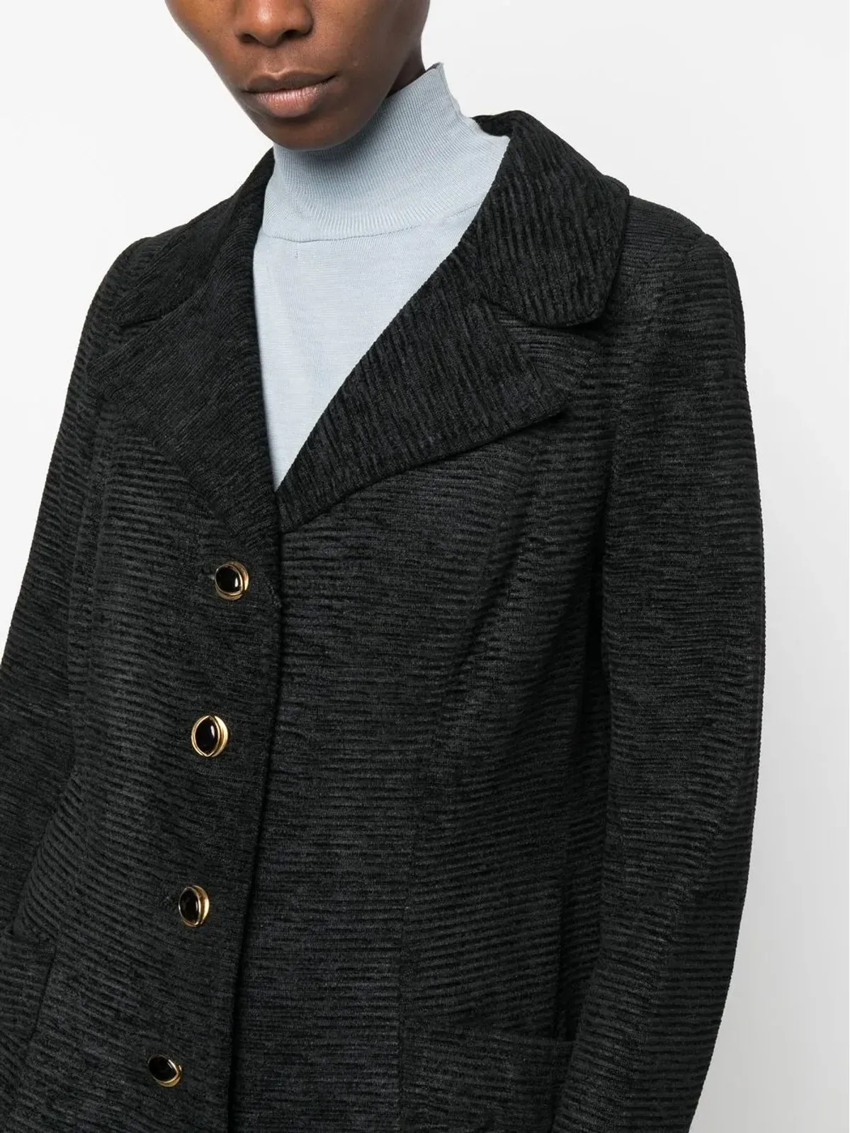 A.N.G.E.L.O. Vintage Cult 1960年代シングルブレストベルベットコート - 画像5
