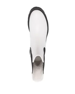 Alexander McQueen チェルシーブーツ チャンキーソール レザー ホワイト - サムネイル4