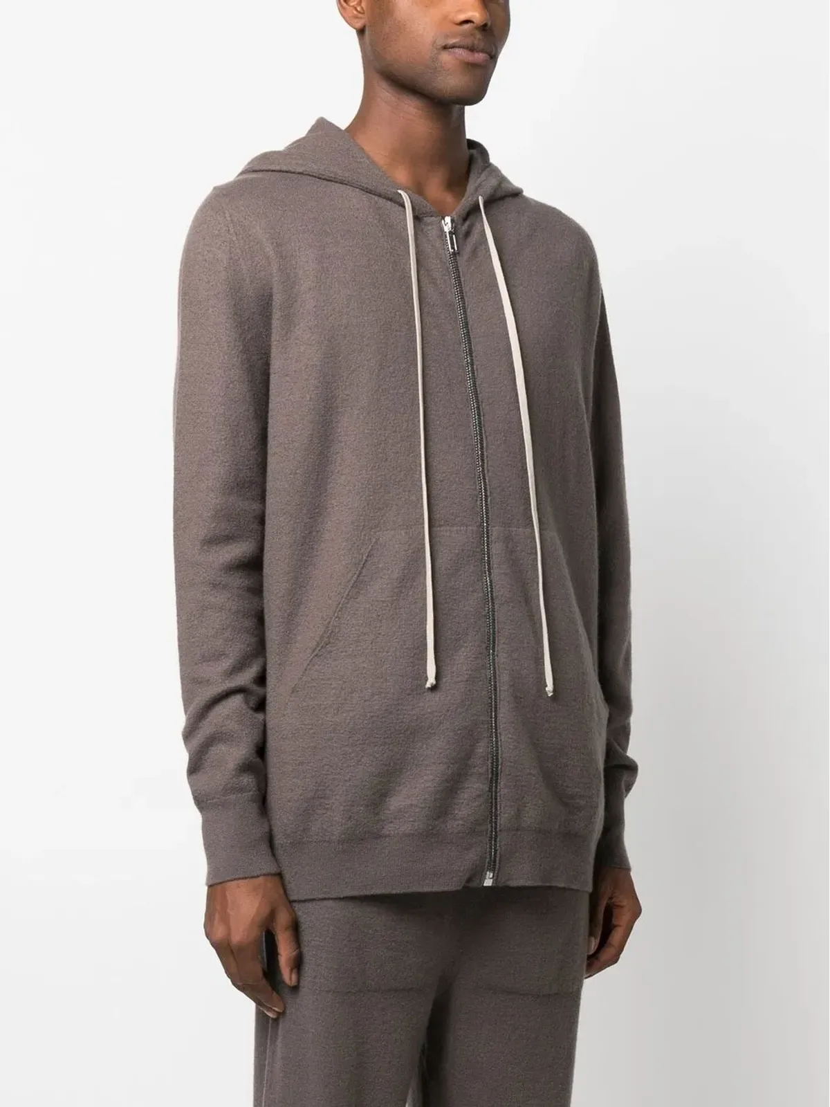 Rick Owens ドローストリングジップアップフーディ - 画像3
