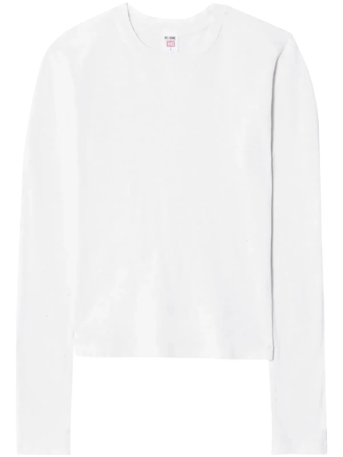 RE/DONE 90s Baby ロングスリーブ Tシャツ - White - 画像1