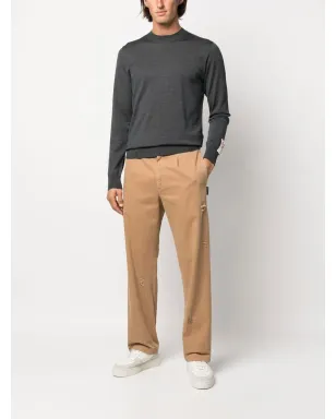 Golden Goose リブニット クルーネック スウェットシャツ（グレー） - サムネイル2