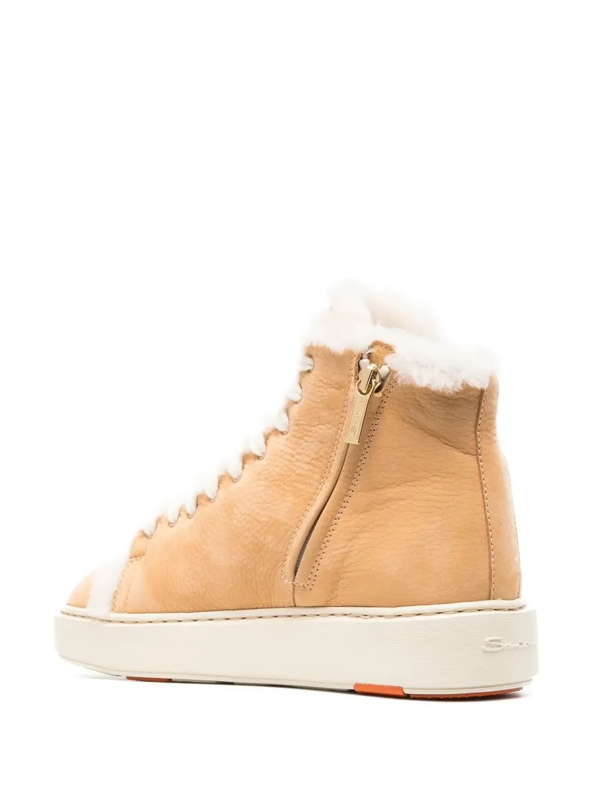 Santoni シアリングトリム ハイカットスニーカー - 画像3