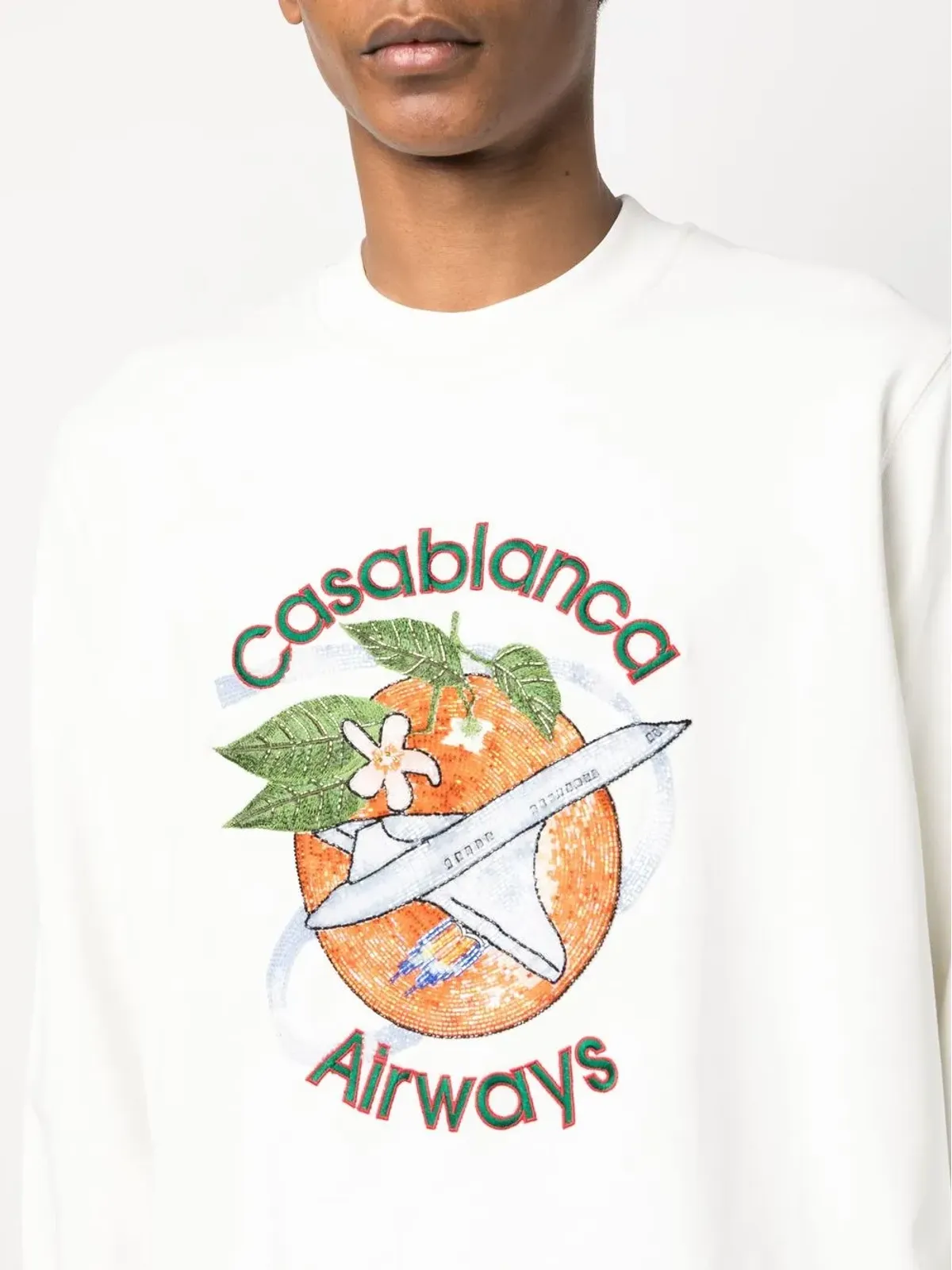 Casablanca Orbite Autour De L'Orange スウェットシャツ - 画像5