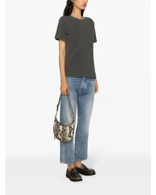Golden Goose クリスタルエンブリッシュ コットン Tシャツ - グレー - サムネイル3