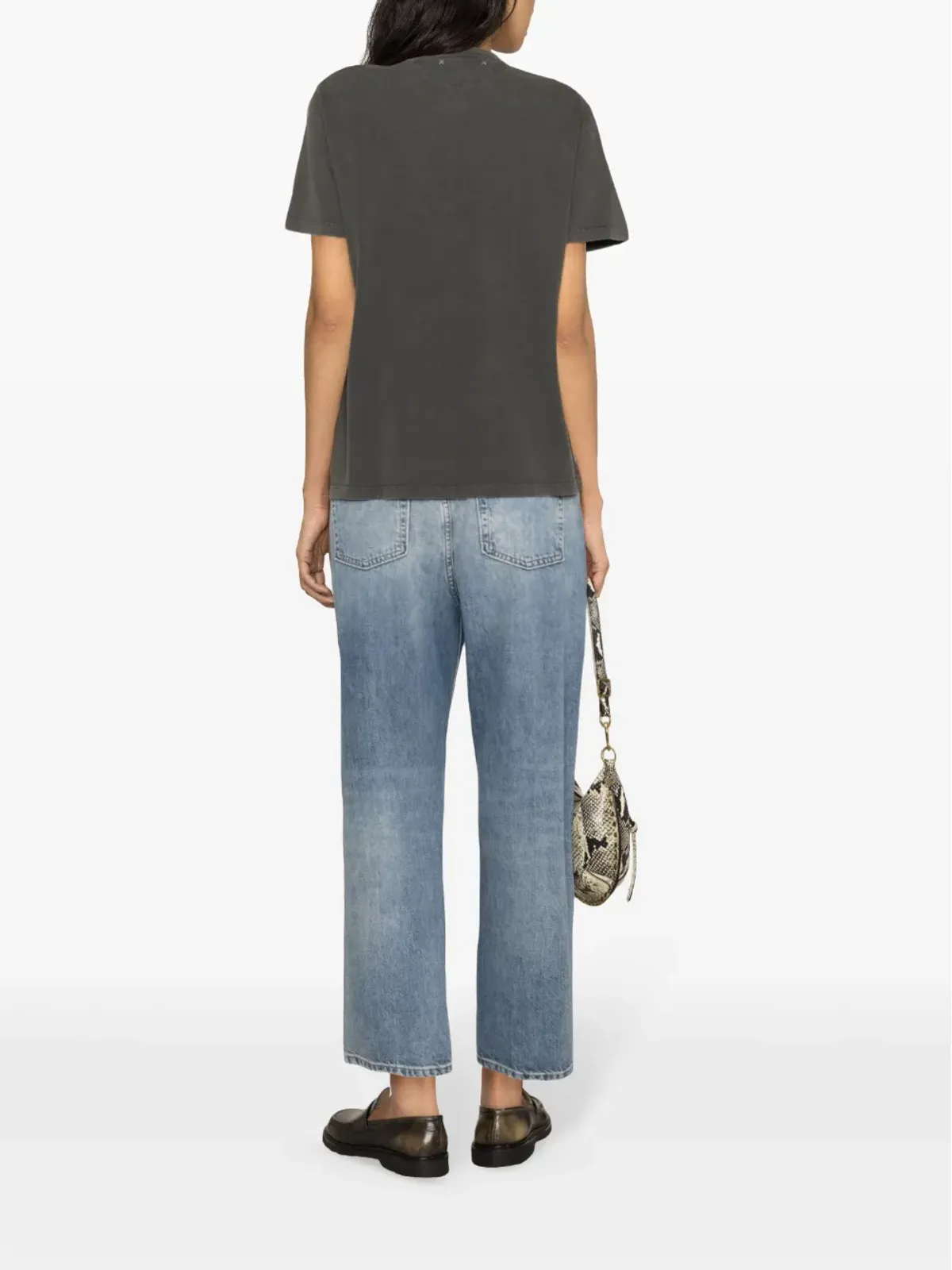 Golden Goose クリスタルエンブリッシュ コットン Tシャツ - グレー - 画像4