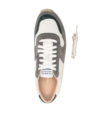 Clarks Originals panelled suede sneakers - Grey - サムネイル4