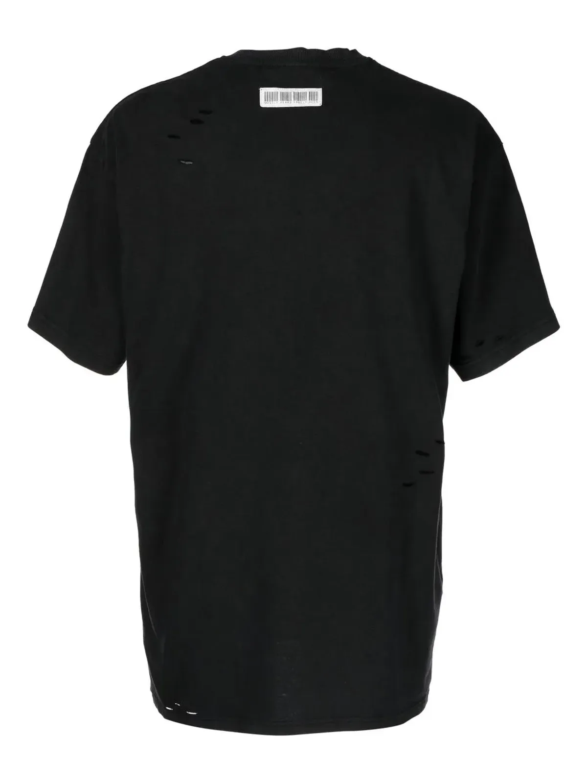 Mostly Heard Rarely Seen バーコード・グラフィックプリントTシャツ ブラック - 画像2