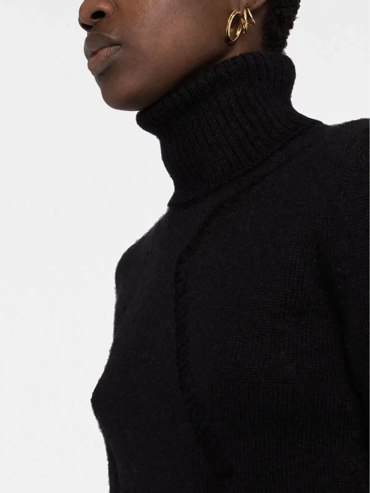 Saint Laurent カットアウト ロールネック ジャンパー - 画像5
