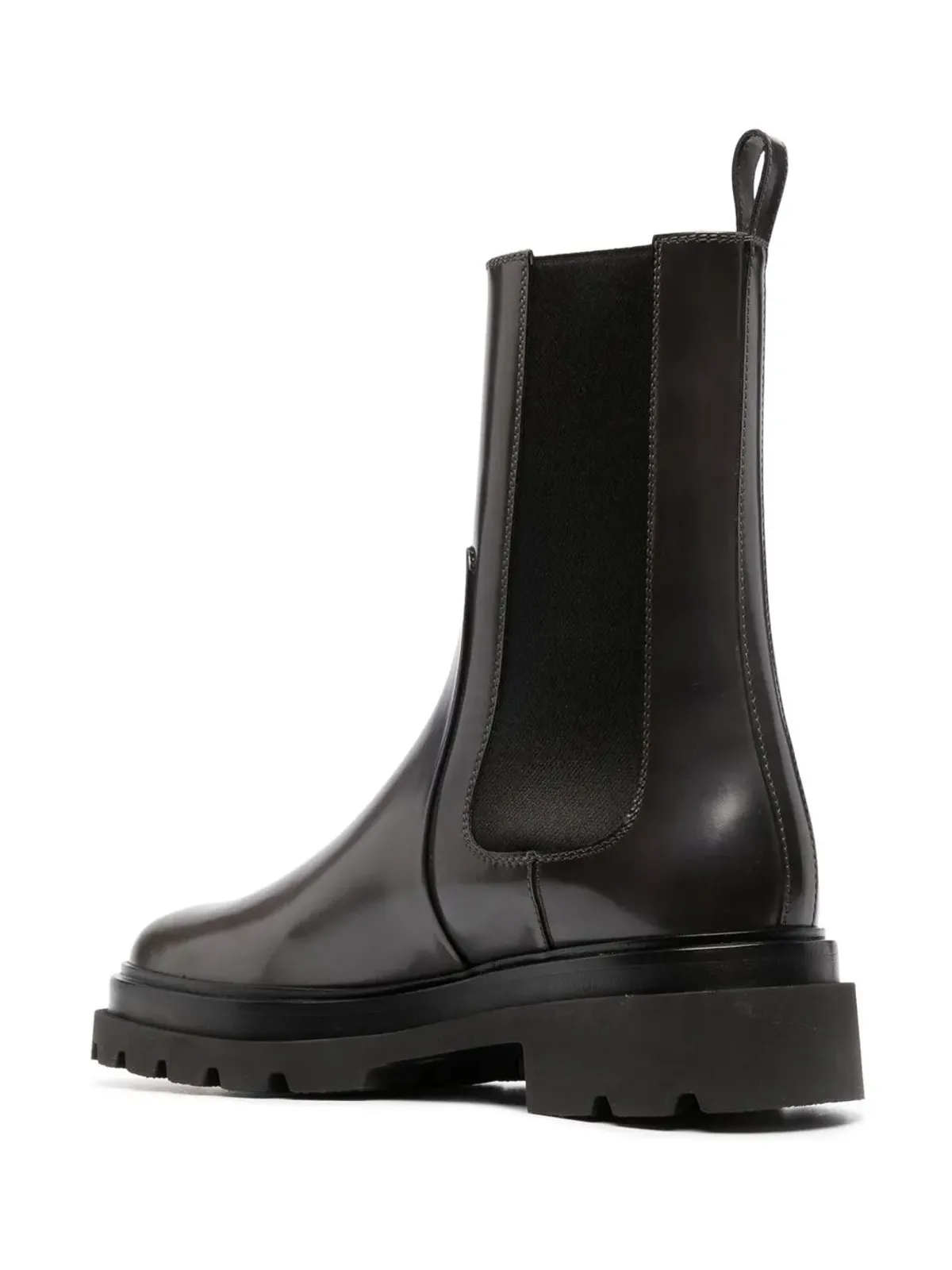 Santoni パテント仕上げチェルシーブーツ - 画像3