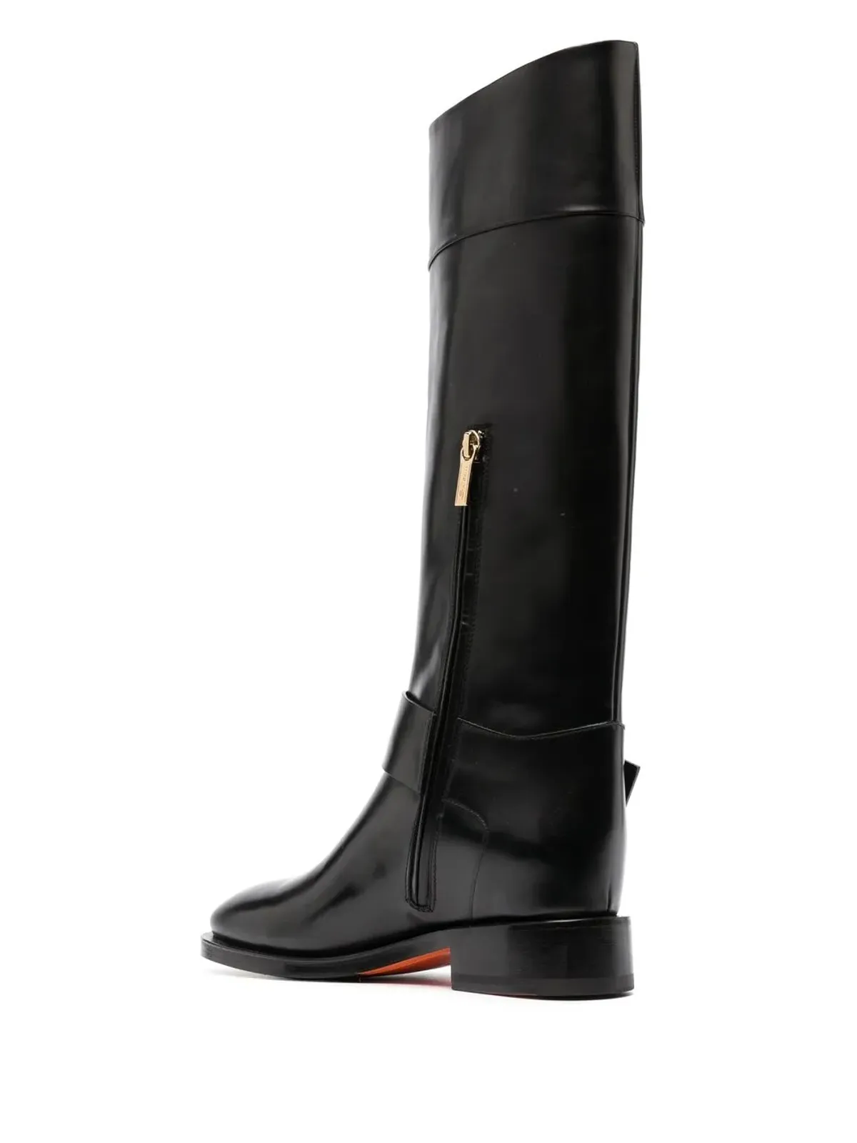 Santoni バックルディテール膝丈ブーツ - 画像3