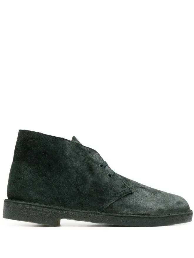 Clarks Originals Clarks Originals レースアップスエードブーツ - グリーンの商品画像
